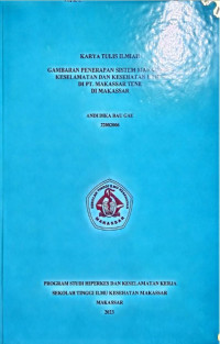 Image of Gambaran Manajemen K3 di PT. Makassar Tene
