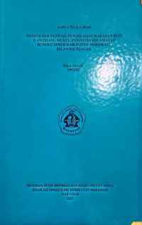 Image of HIGIENE DAN SANITASI PENGOLAHAN MAKANAN DI PT WANGXIANG