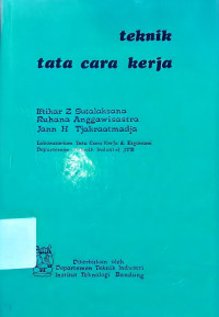 Image of Teknik Tata Cara Kerja